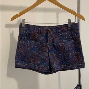 Paisley Printed Shorts